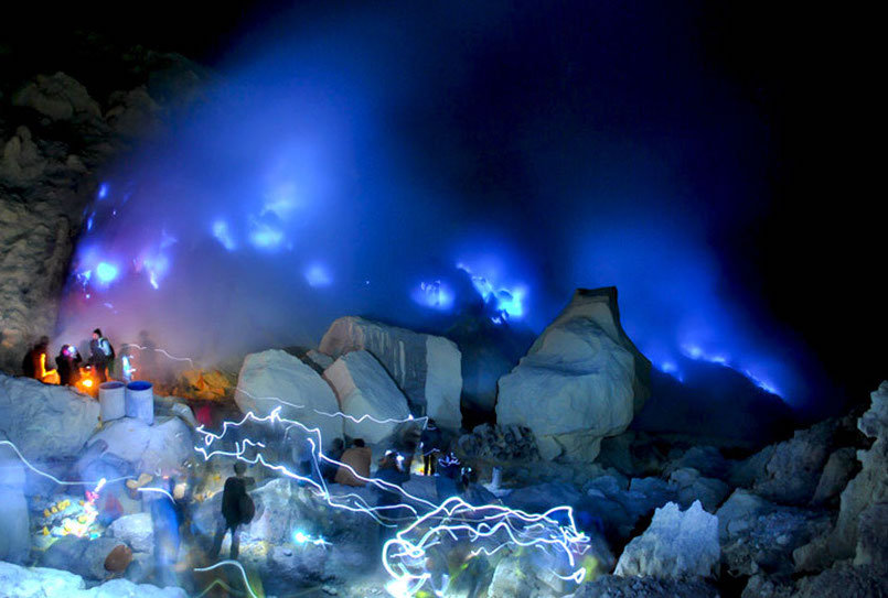 Kawah Ijen Blue Fire